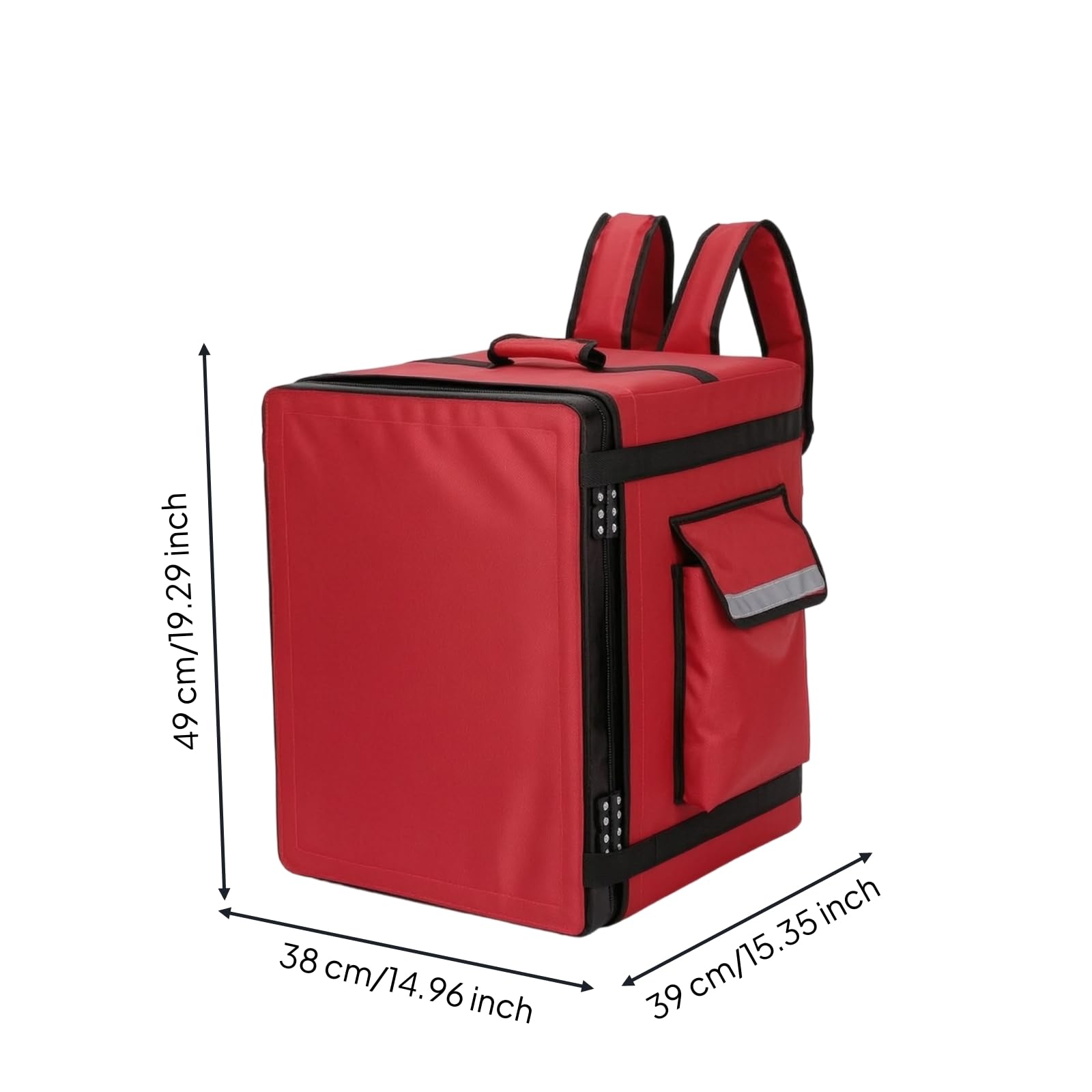 Sharplace Isoliertasche Lieferrucksack Transportbox Warmhaltebox Schaum Dicke Isolierschicht für Warme Und Kalte Speisen mit Trennwand Und