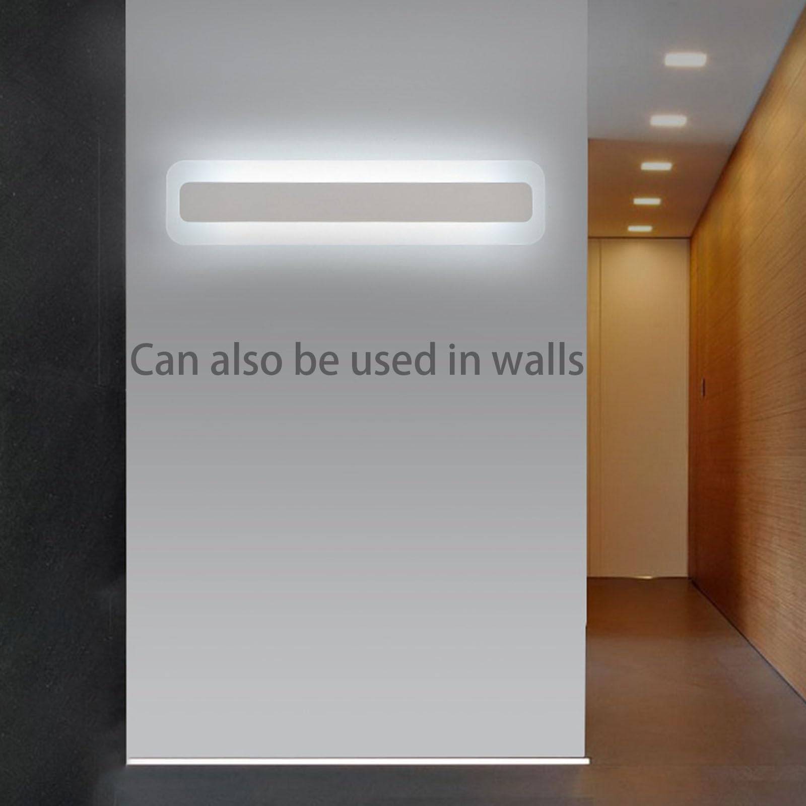 LED Spiegelleuchte Bad Aluminium Badleuchte Wand Badezimmer Spiegellampe 3000K/6000K Innen Wandlicht Moderne Wandbeleuchtung IP44 Wasserdicht Wandleuchte für Korridor (Warmes Licht,120cm)