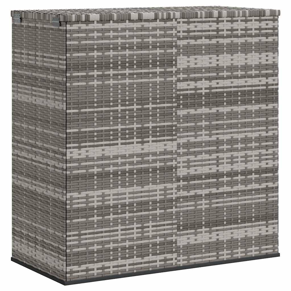 Vidaxl (Grey, 100 X 49 X 103.5 Cm) Garden Cushion Box Pe Rattan Patio Storage Box Multi Colours/Sizes
