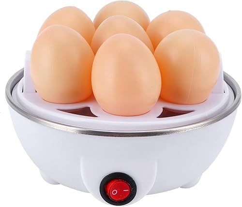 Miniatura 6 de Cocina rápida para huevos, caldera eléctrica para huevos, capacidad de 7 huevos, mini cocina de huevos, vaporera escalfadora para uso en cocina
