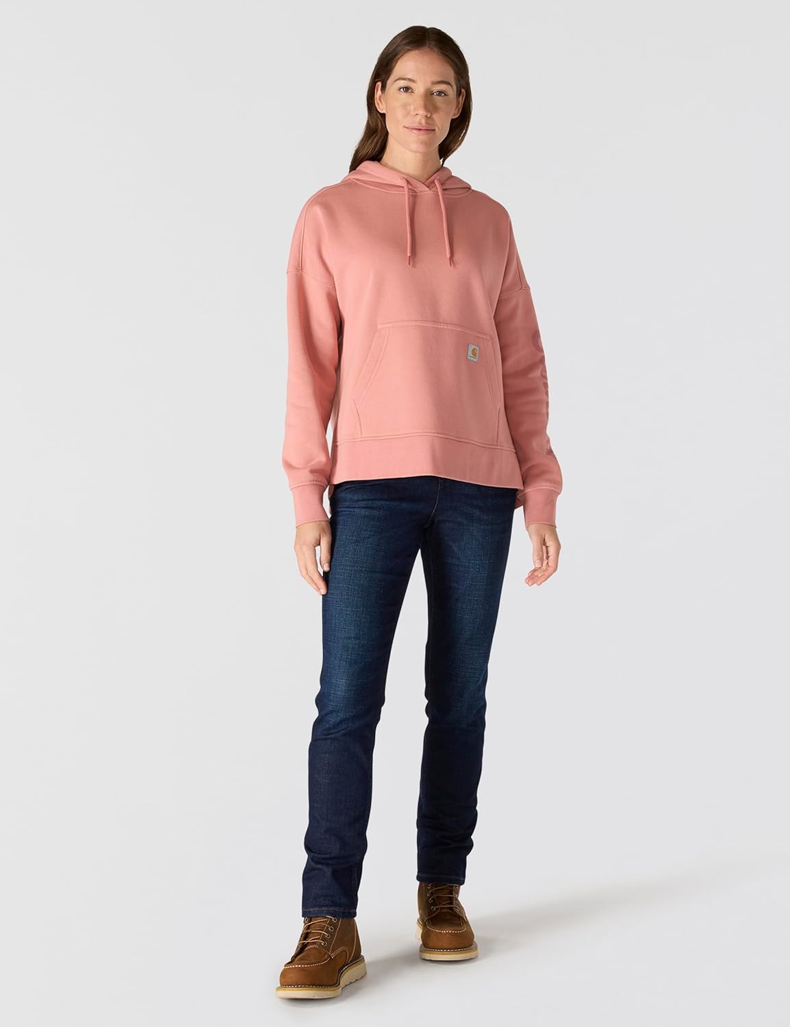 Carhartt womens Oversized-fit Midweight Hooded Heart Graphic Sweatshirt - Image 4