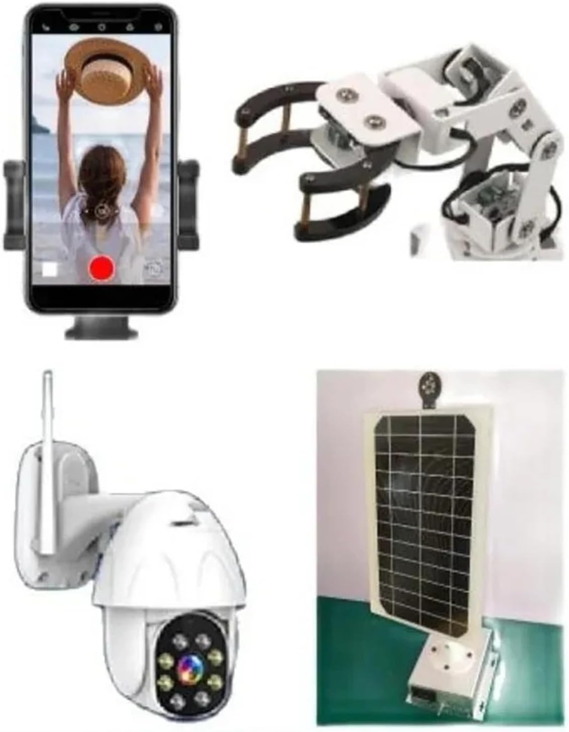DIY DC Dual Axis Pan Tilt Solar Tracking And Monitoring Robot Heavy Load High Torque All Metal X Axis Y Axis Worm Gear Motor Durability, Efficience