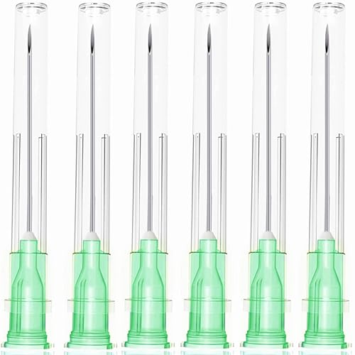 Paquete de 100 herramientas de laboratorio dispensadoras de acero inoxidable de 21 Ga de 1 12 pulgadas accesorios para laboratorios científicos