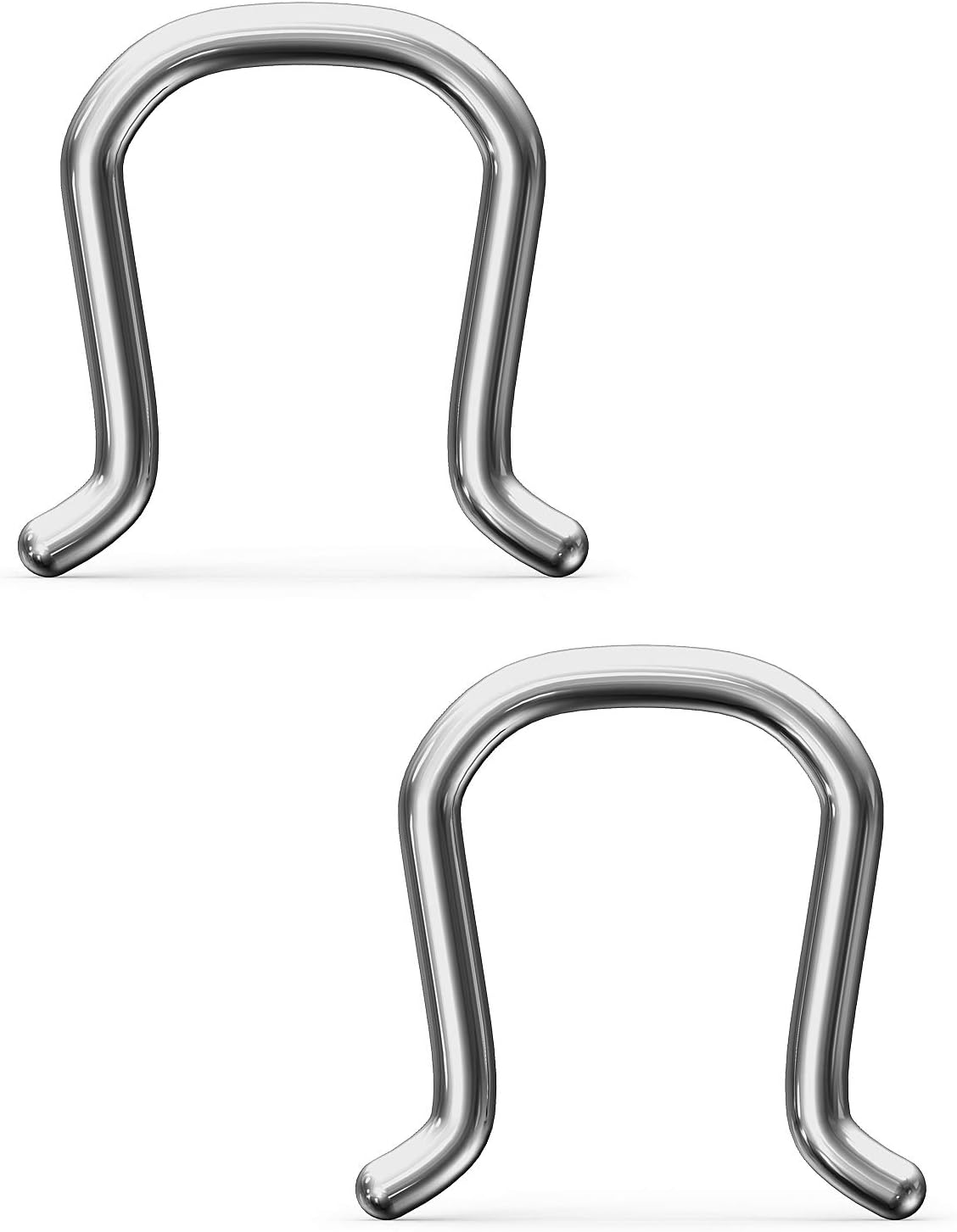 16G 14G Titanium Septum Rings G23 Implant Grade Steel Septum Piercings Hypoallergenic Septum Nose Ring Piercing Jewelry for Sensitive Skin Inner Diameter 8mm 10mm