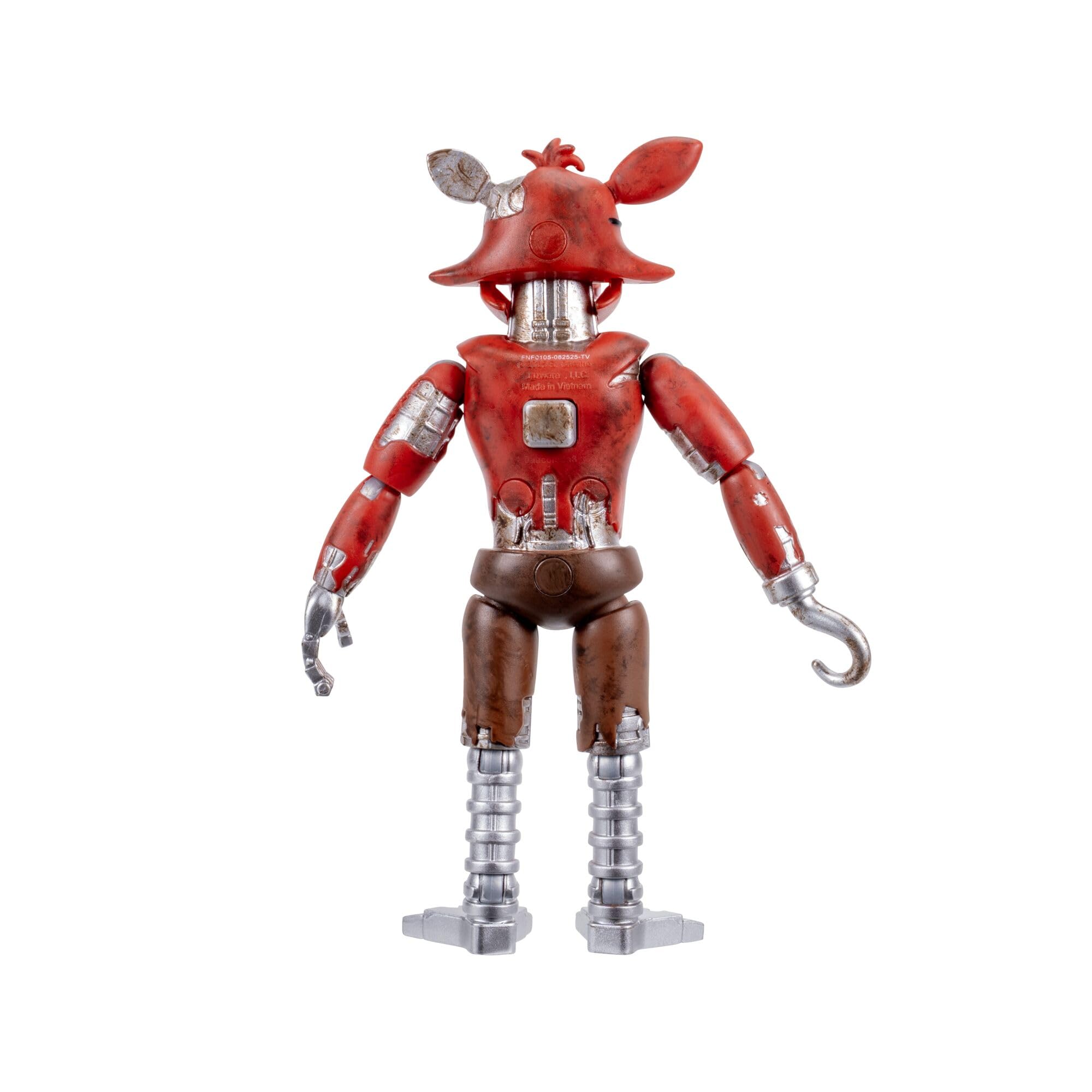 Jazwares Five Nights at Freddy's Withered Foxy Figurine articulée 12,5 cm Jumpscare Yeux phosphorescents