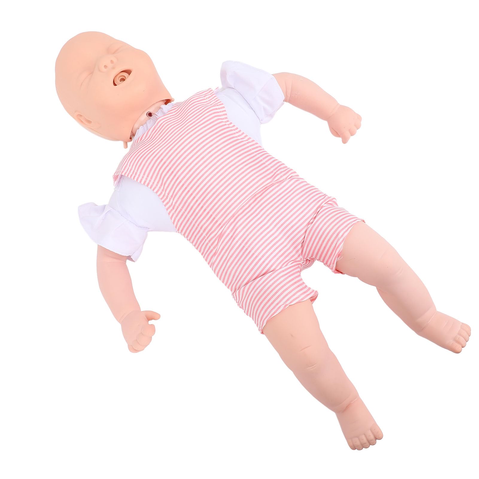Fockety CPR-Trainingspuppe für Kleinkinder, Simulierte CPR-Puppe für Kleinkinder mit Mittlerer Haut, CPR-Set für Kleinkinder mit Aufbewahrungstasche für Obstruktionstraining, Notfallpflege