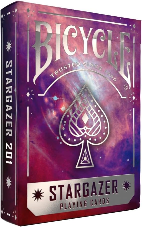 Bicycle Stargazer Collection Playing Cards – 4 Decks Premium Cosmic‑Themed Poker‑Size Deck of Cards with Air‑Cushion Finish, Collectible Space Galaxy Design for Cardistry, Magic, and Game Night