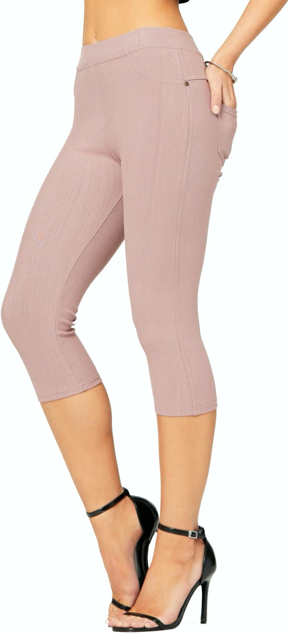 Jeggings for Women with Pockets - High Waist - Tummy Control Shaping - Regular and Plus Size
