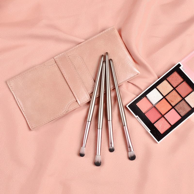 4 Pcs Shadow Brush Sets, Makeup Brushes, Eye Halo Dye, Portable Bags, Beauty Tools image 4