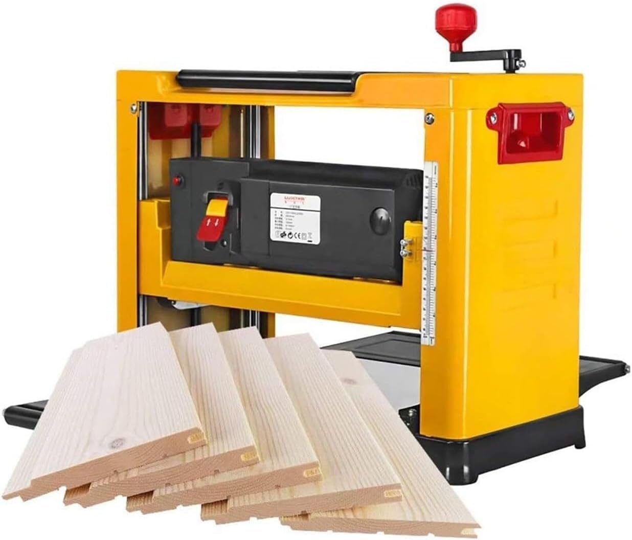 13Inch Desktop Electric Planer, 2000W Wood Thickness Planer 8000RPM Multi-Angle Adjustable Household Planer