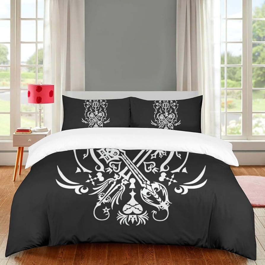   キング掛け布団カバー￼+枕カバーセット SUKU HOME】RHYTHM/掛け布団＆枕カバーセット/キング (SUKU HOME