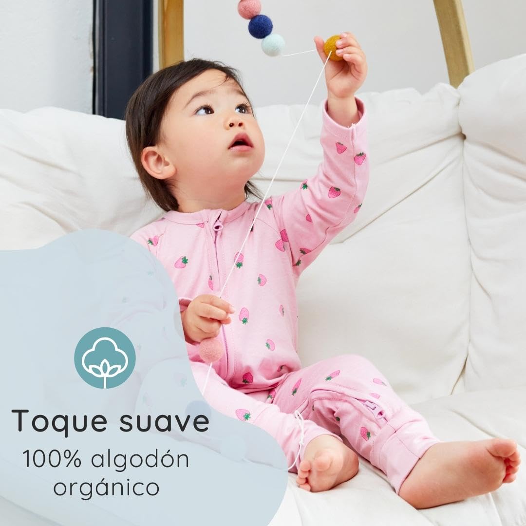 Bramble & Bear Pijama Bebé Niño y Niña (Packs de 2) - Algodón Orgánico. Pijamas Enteros para Bebés Supersuaves
