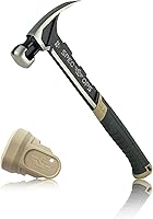 Vista 1 de Spec Ops Tools Framing Hammer, 22 oz, Rip Claw, cara lisa, tapa de mazo suave, agarre absorbente de golpes, 3% donado a veteranos