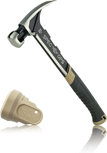 Miniatura 15 de Spec Ops Tools Framing Hammer, 22 oz, Rip Claw, cara lisa, agarre absorbente de golpes, 3% donado a veteranos