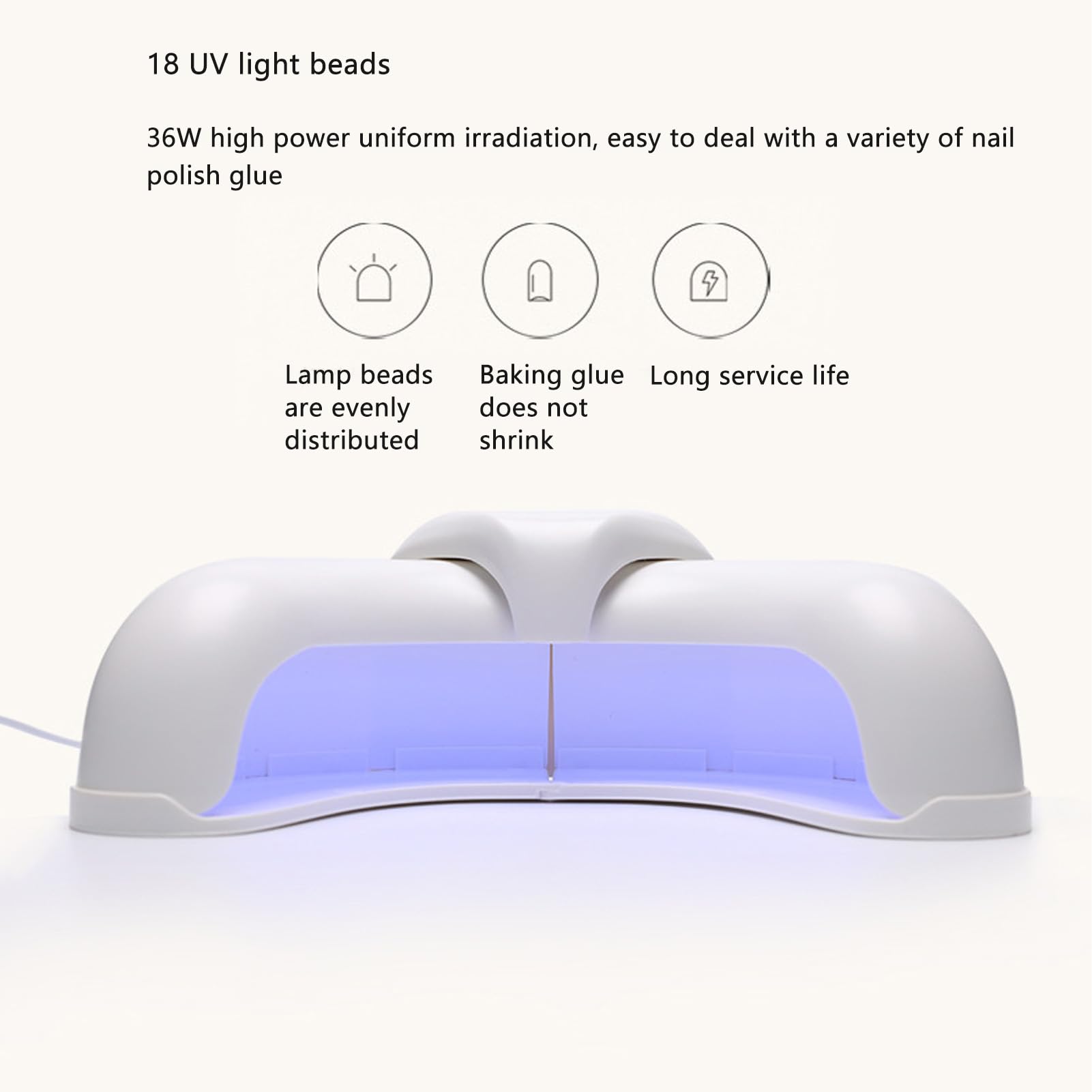 Lampa LED do paznokci 36W Suszarka Przenośna i składana lampa utwardzania lakieru z cyfrowym wyświetlaczem Automatyczny czujnik salonu domowego DIY Manicure,Lampa do paznokci