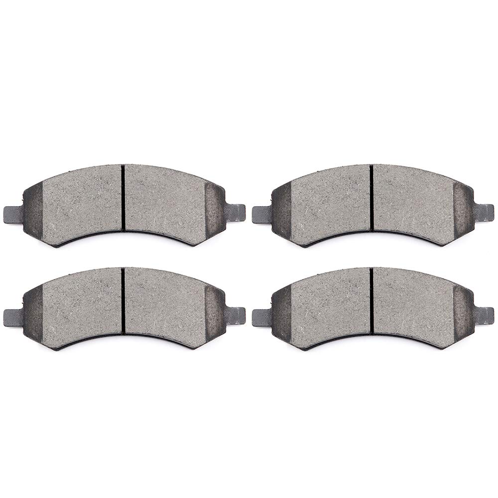 cciyu D1084 Front Ceramic Brake Pads Kits 4pcs fit For Chrysler Aspen,For Dodge Dakota,For Durango,For Ram 1500,For Jeep Wrangler,06-09 For Mitsubishi Raider,11-18 For Ram 1500,11 For Ram Dakota