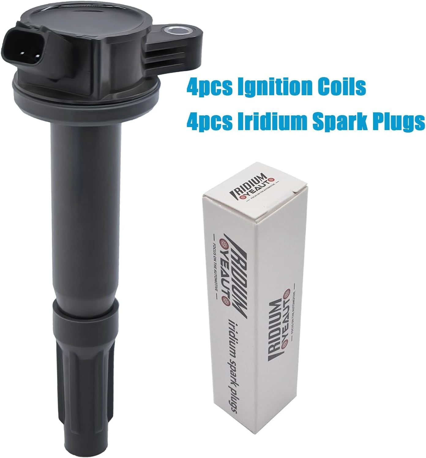 UF486 Ignition Coil Pack and Iridium Spark Plugs Sp433 Set of 6 Compatible with Ford Fusion 2006-2012,Escape 2008-2012&Mercury Milan 2006-2011,Mariner 2009-2011&Mazda Tribute&Lincoln Zephyr 3.0L V6