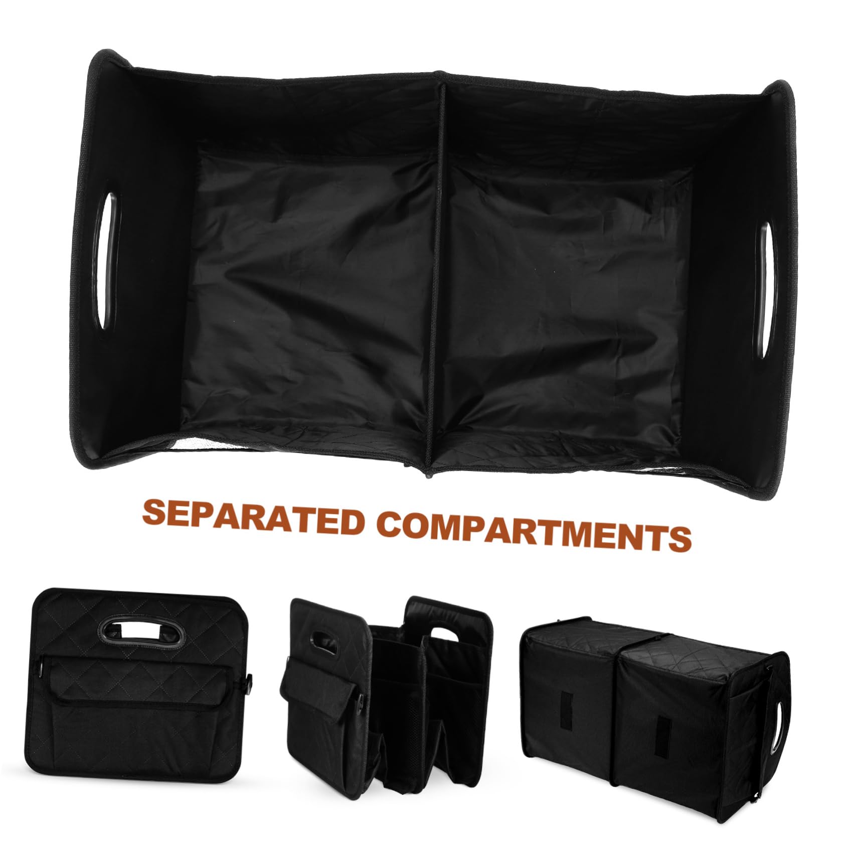 Organizzatore Per Bagagliaio Auto Ampio Spazio Di Archiviazione Realizzato in Robusto Oxford Scomparti Separati Per Facile Classificazione e Design Pieghevole Per Agevole Riposto