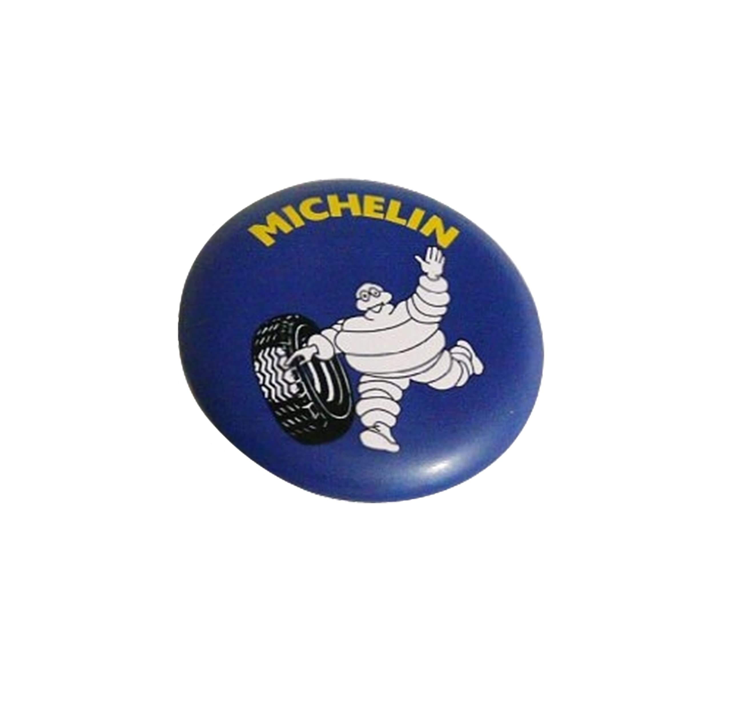 Amazon.co.jp: ミシュラン Michelinビバンダム君 缶バッジ/青/大タイヤ