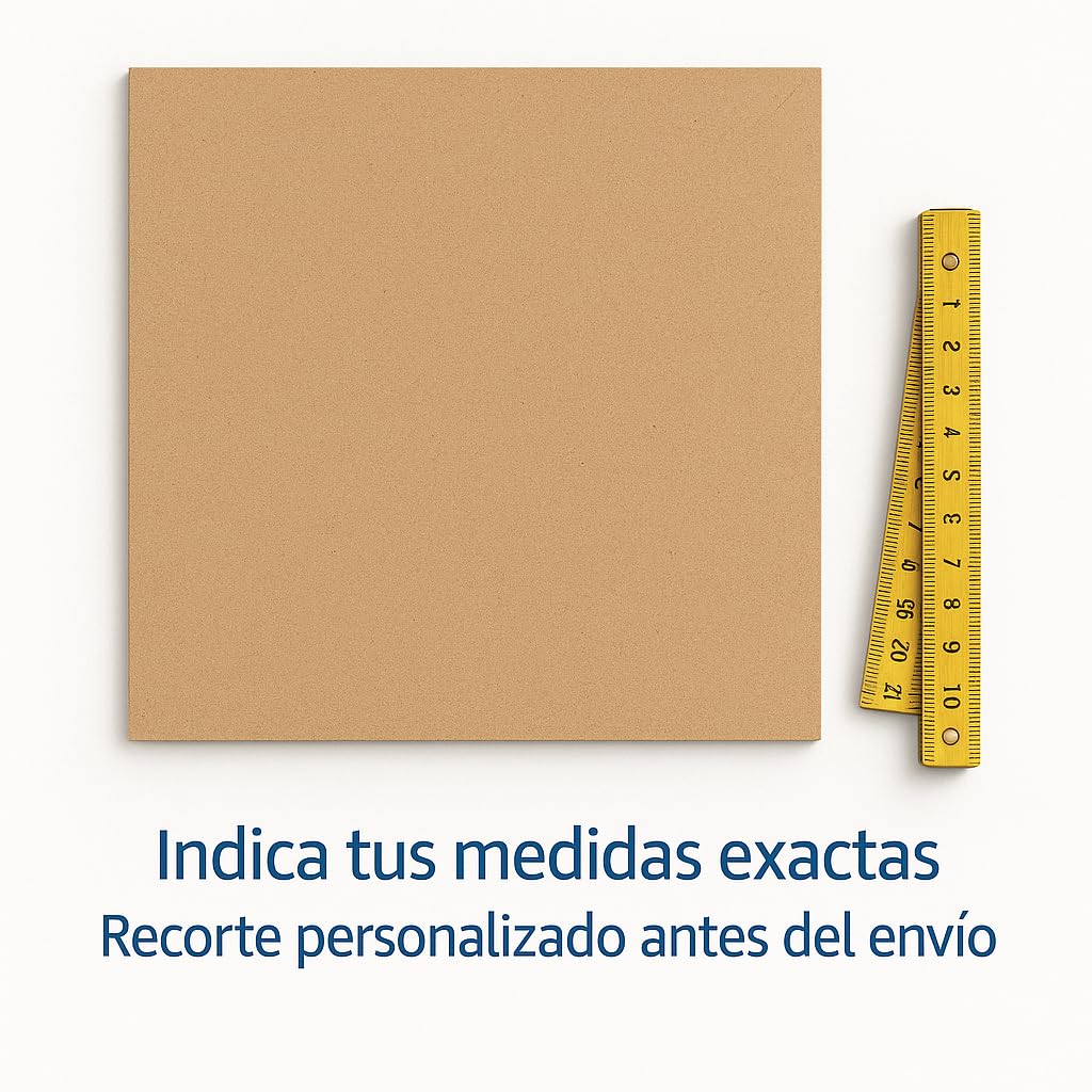 Genérico - Tableros de madera MDF cortados con láser a medida en cualquier tamaño y disponible en 2,5mm, 5mm o 10mm de grosor