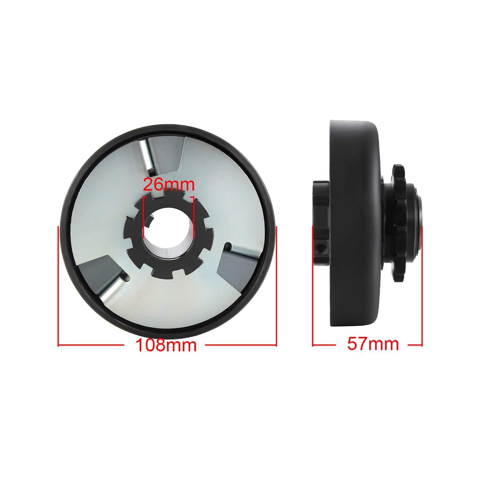 Twilight Garage Centrifugaal Koppeling 1 Boring 14T 14 Tand Mini Bike Go Kart #40/41/420 Ketting