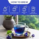 BLUE TEA - Butterfly Pea Flower Lemongrass Tea - 25gm - 25 Cups | GOOD FOR HAIR & SKIN | Caffeine Free - Flower Based - Herbal Tea | Reusable Pet Jar gallery image