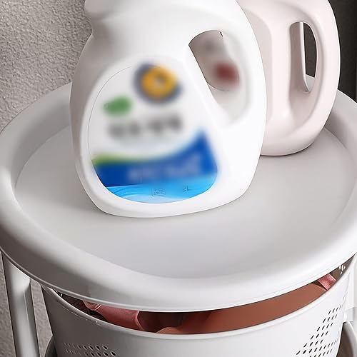 Miniatura 9 de Estante giratorio de almacenamiento de cocina de 4 niveles, cesta de almacenamiento de frutas y verduras, organizador multicapa de acero al carbono,