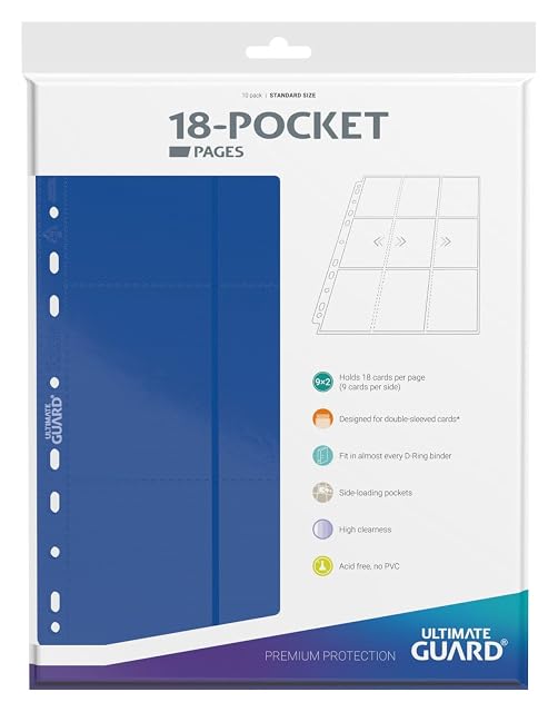 Foto 3 de 7 de Ultimate Guard 18-Pocket Pages Side-Loading Azul (10)