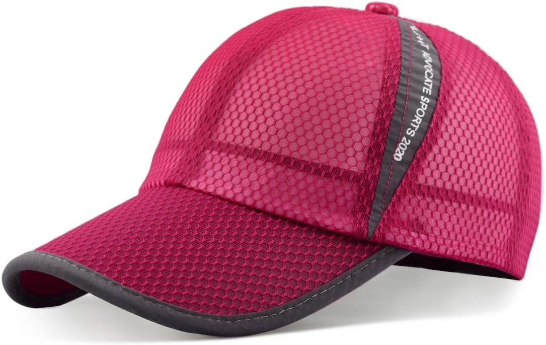 Unisex Breathable Full Mesh Baseball Cap Quick Dry Running hat Lightweight Cooling Water Sports Hat…