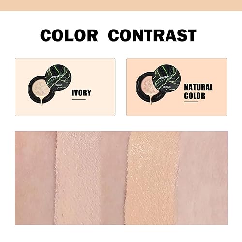 Miniatura 2 de Mushroom Head Air Cushion CC Cream Foundation, hidratante BB Cream Maquillaje Corrector mate de larga duración (Natural)