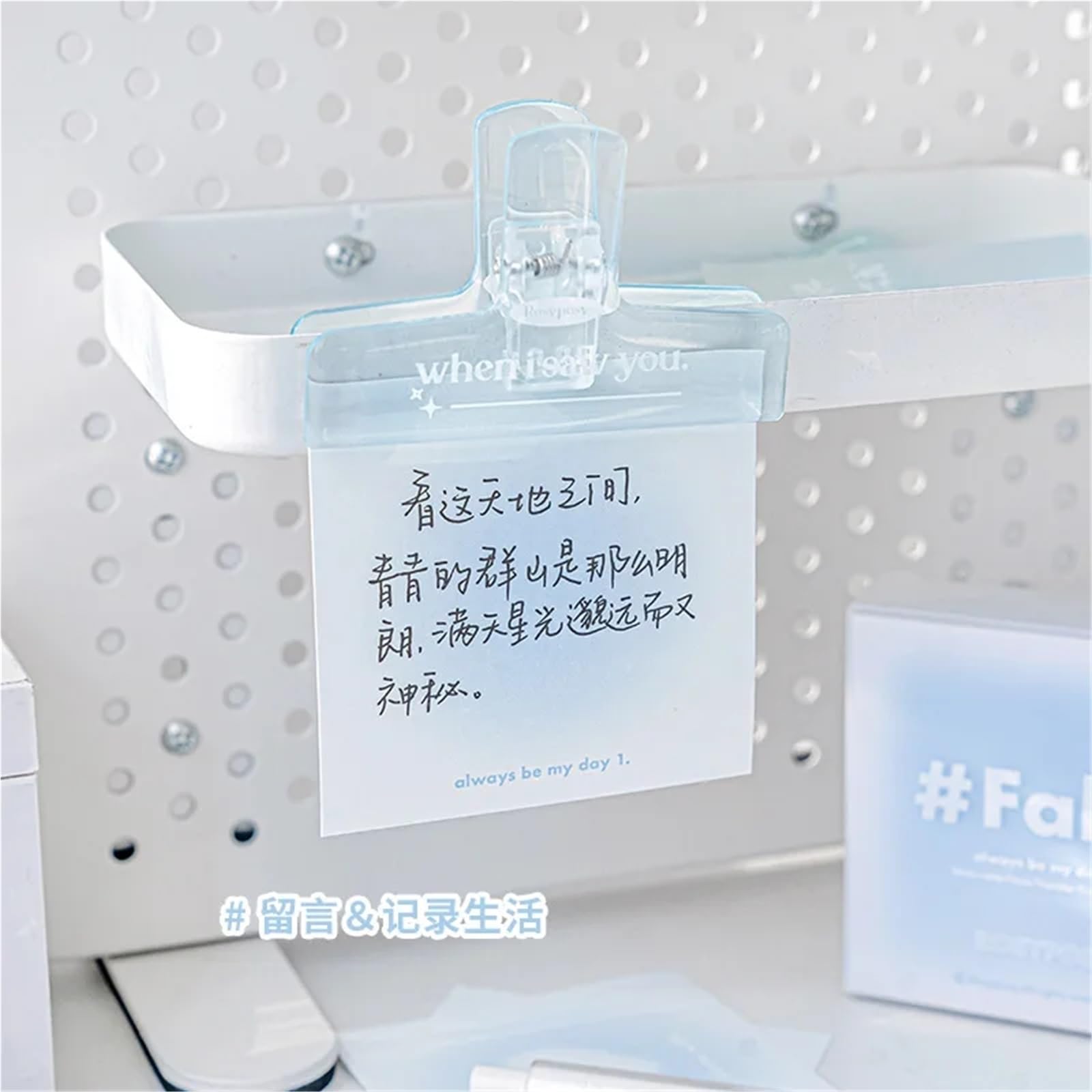 Foglietti adesivi per appunti, note sfumate, carta per scrapbooking, diario, cancelleria, colore blu