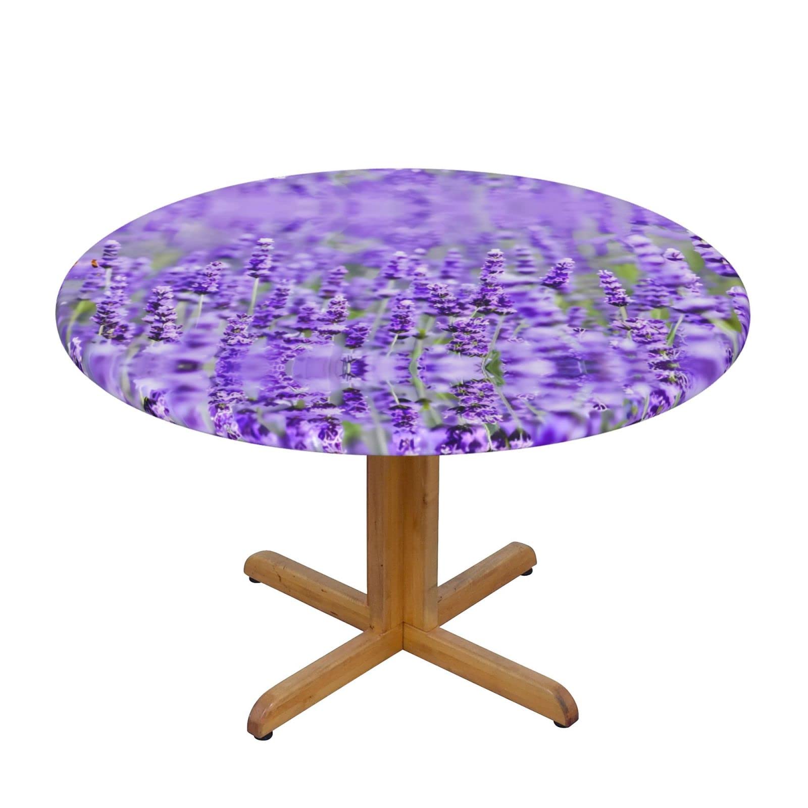 Nappe décorative ronde violette lavande TEMKIN haut de gamme