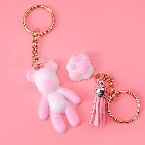 Miniatura 7 de Paquete de 7 moldes de silicona de resina epoxi 3D de pata de oso, moldes de silicona de animales para fundición de dulces, fondant, pasteles,