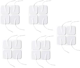 Electrode Patches -TENS/EMS Unit Patches- 2'' Electrode Replacement Patches - Upgraded Self-Stick Performance - Non-Irritating Design for Electrotherapy & Pulse Massagers(set of 4) Pack of 5