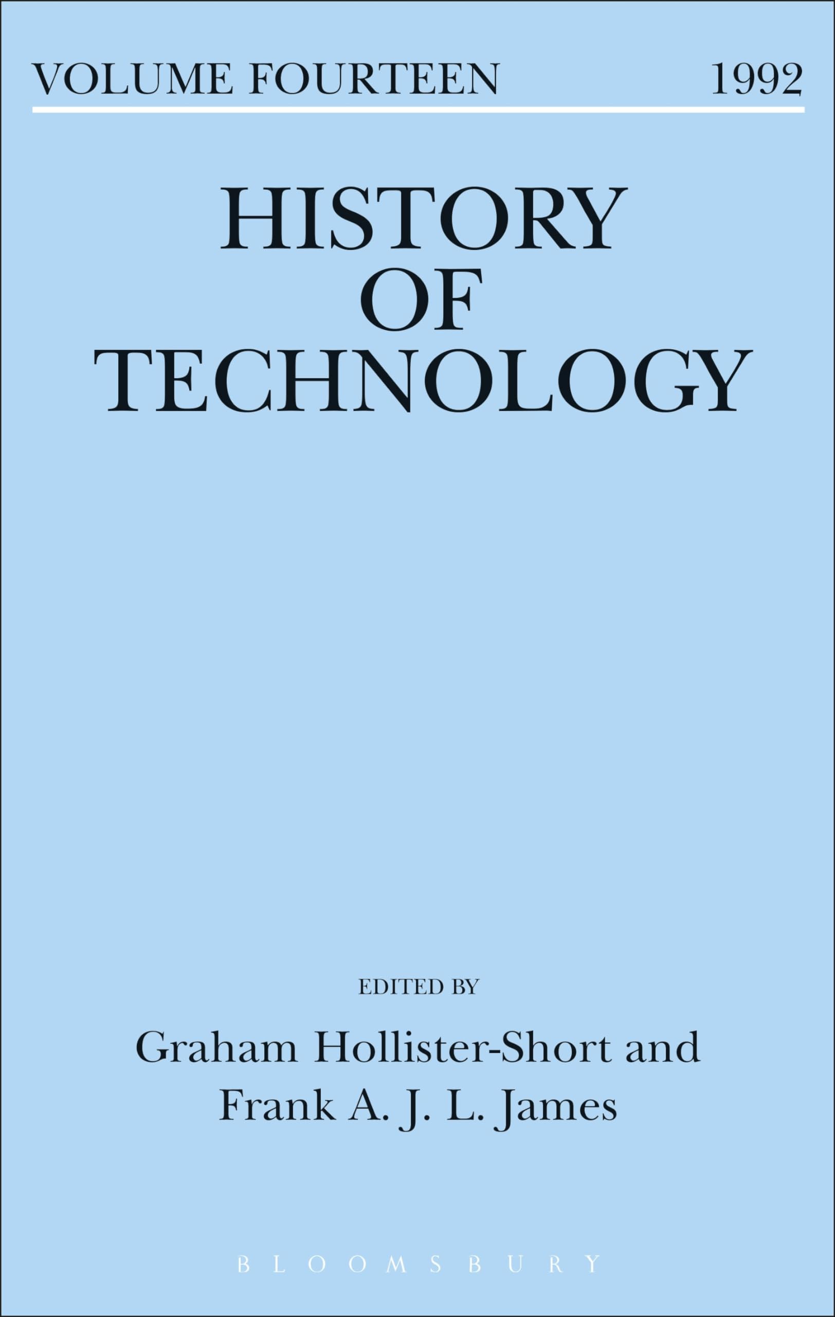 Buy History of Technology: 1992: Vol 14 (History of technology series) — BookShops.in