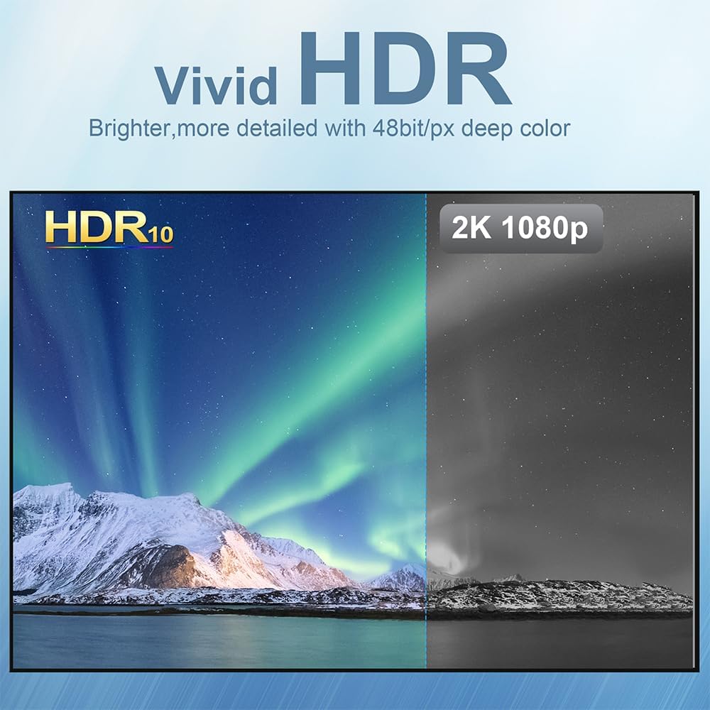 USB C to HDMI 2.1 Cable, 8K@60Hz 4K@144Hz,Thunderbolt 4/5 to HDMI，Type C Compatible with MacBook Pro M4,M3, iPad, iPhone 16Pro, Supports HDCP 2.3 & HDR10, High Speed 48Gbps, Gaming Monitor