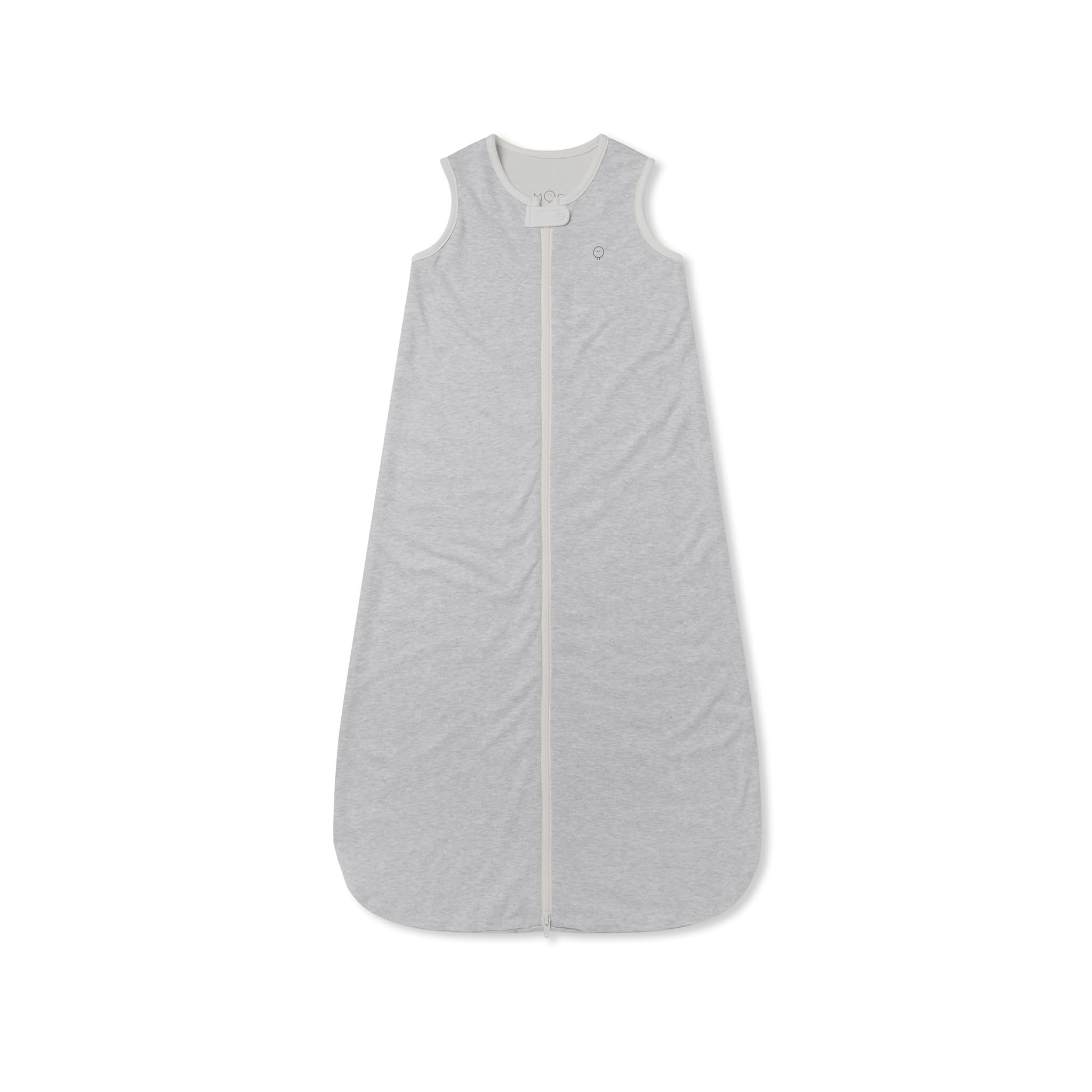 MORI Sacco a pelo per bambini e bambine, apertura frontale, 1,5 tog, in cotone biologico, unisex, con cerniera nascosta, 6-24 mesi