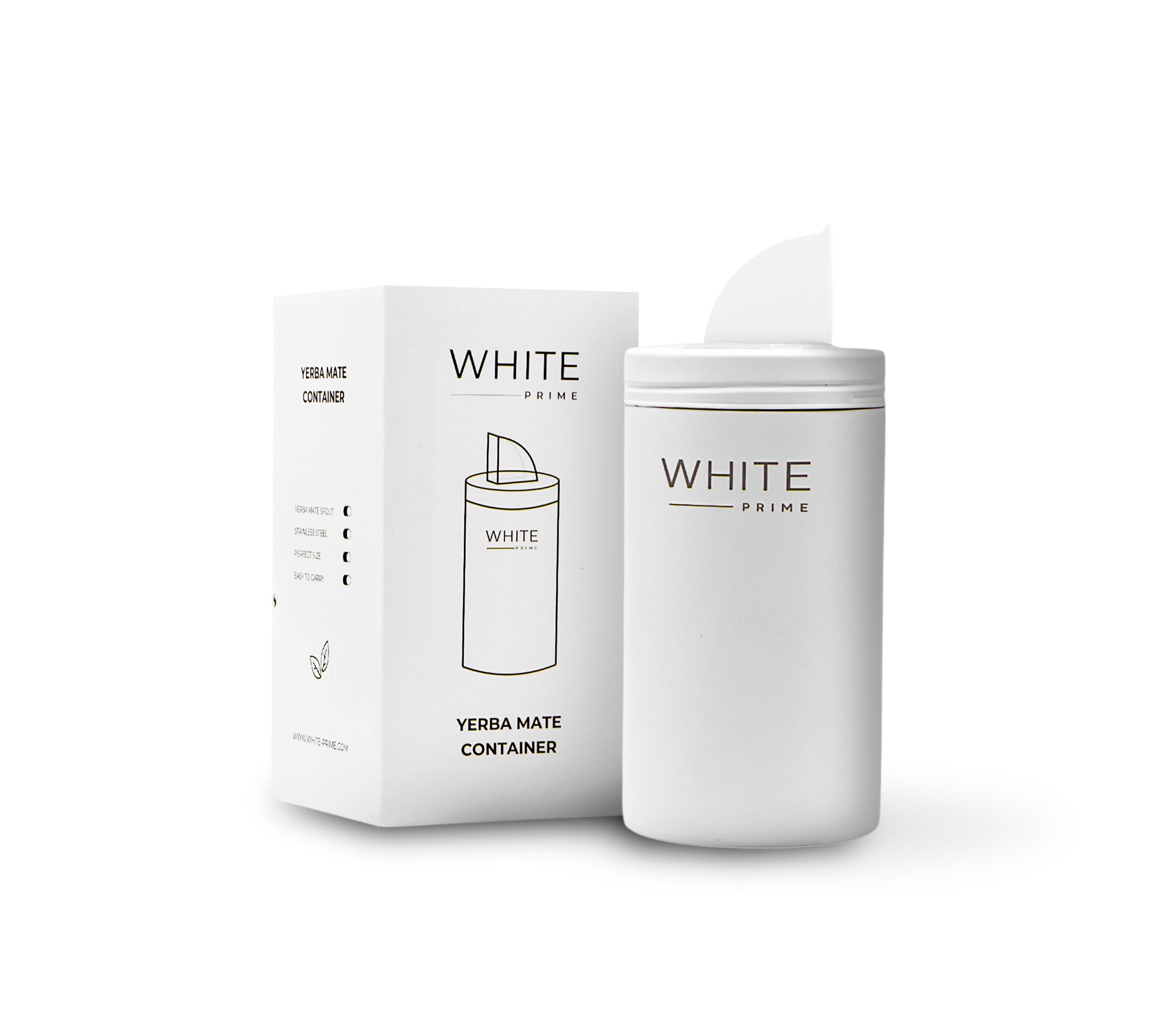 Yerba Mate Container with Spout | Stainless Steel