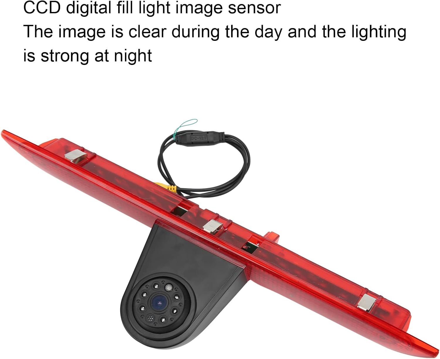 Backup Camera Car High Mount Brake Light Reversing Camera DC12V 170° View Angle IP67 for Transit 2014‑2018