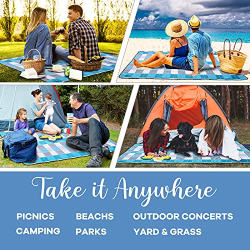 image for ZOMAKE Picnic Blanket Mat Water-Resistant Sandproof Extra Large, Outdo