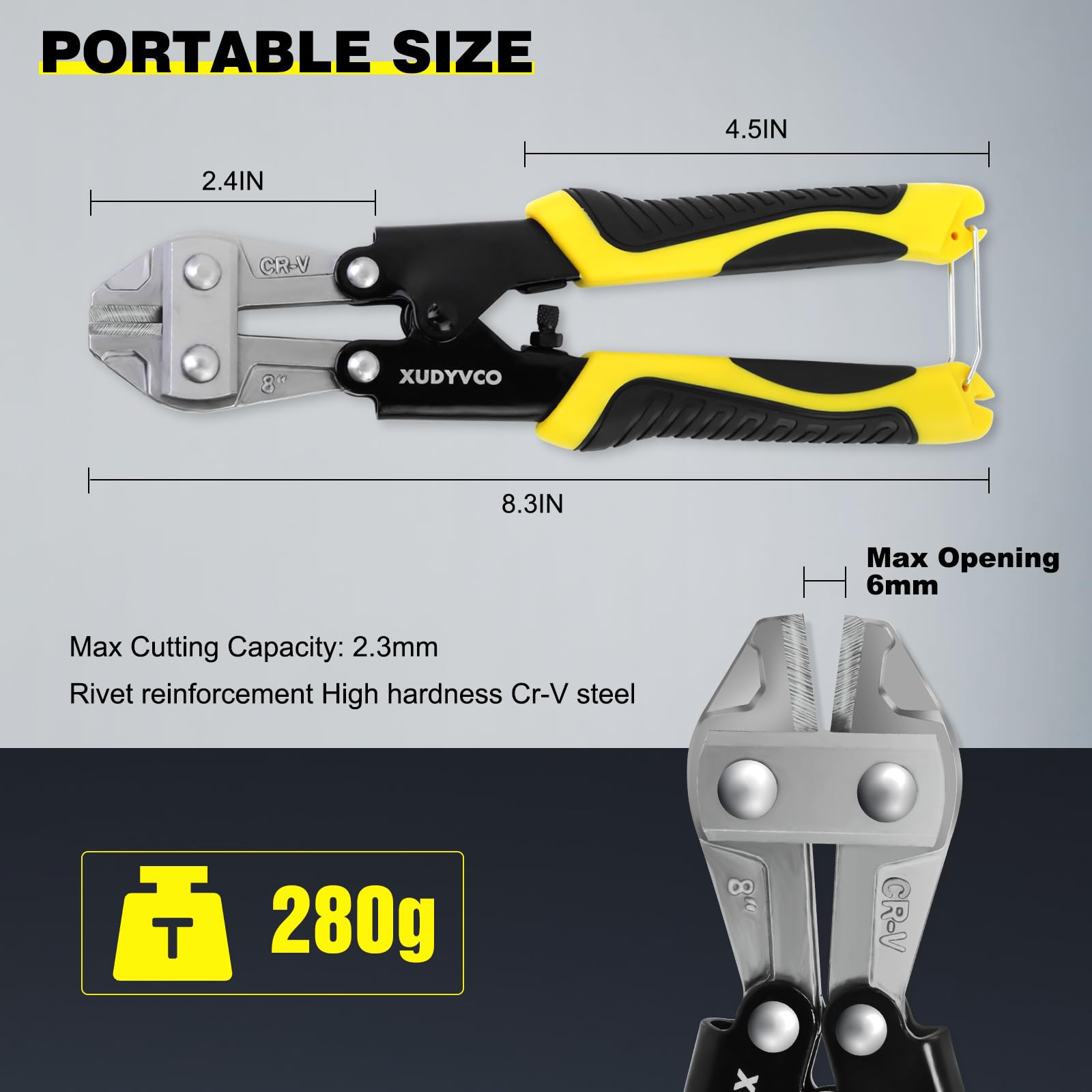 XUDYVCO Heavy Duty Bolt Cutters - Save Effort! -4