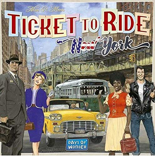 Asmodee Italie Ticket to Ride New York Jeu de table, bleu, 720560 - version italienne