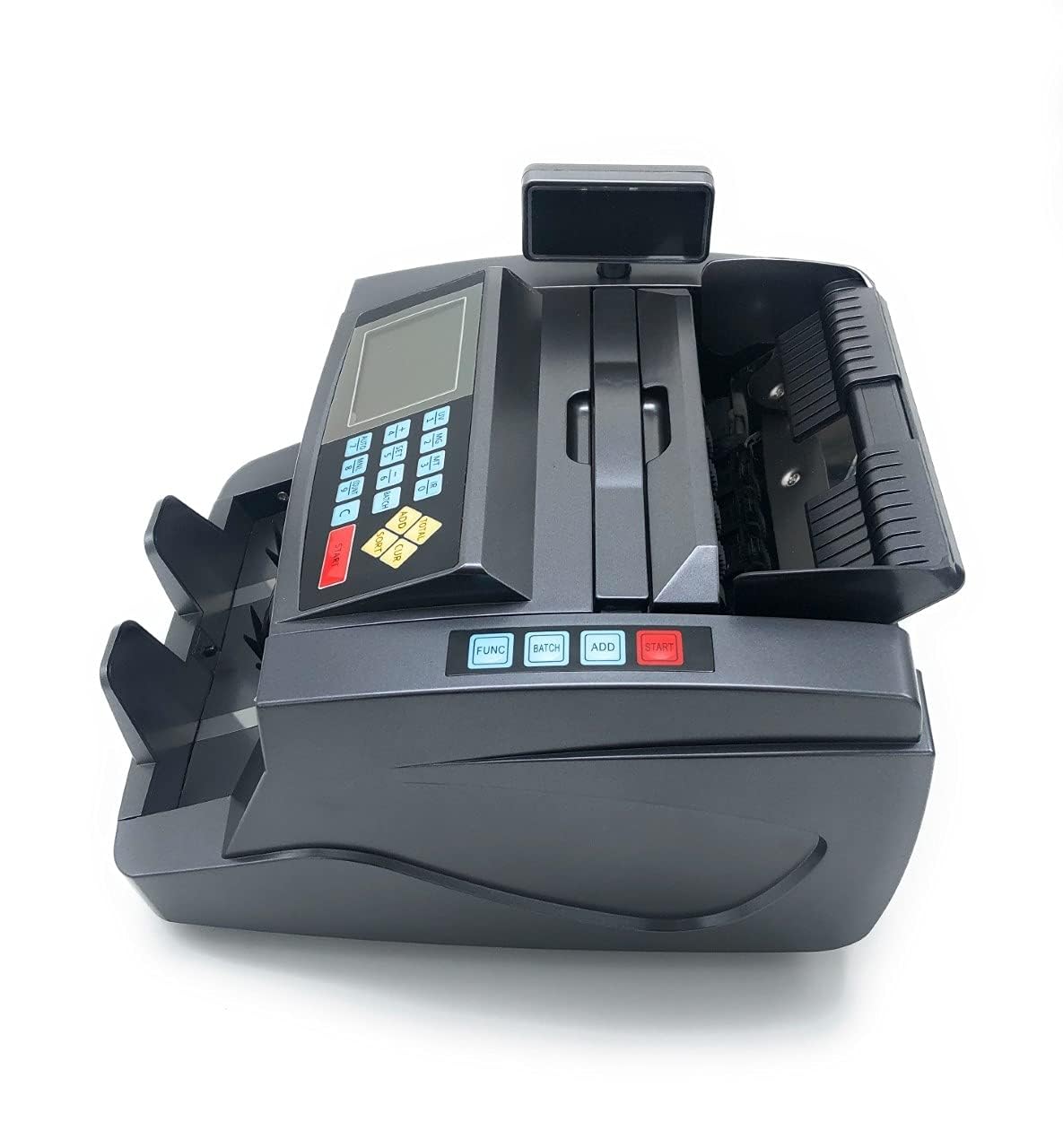 Contador y detector de Billetes falsos de Denominación Mixta Maquinas para Contar Billetes Mixtos con 8 Veces Preciso EUR, USD, GBP Cuenta 1000 Billetes por minuto. Detección UV, MG, MT, IR.