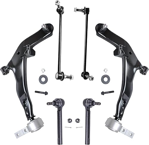 Miniatura 24 de Detroit Axle - Kit de brazos de control delanteros de 6 piezas para Hyundai Accent Kia Rio Rio5 06-10 2006 2007 2008 2009 2010 2011, 2 brazos de