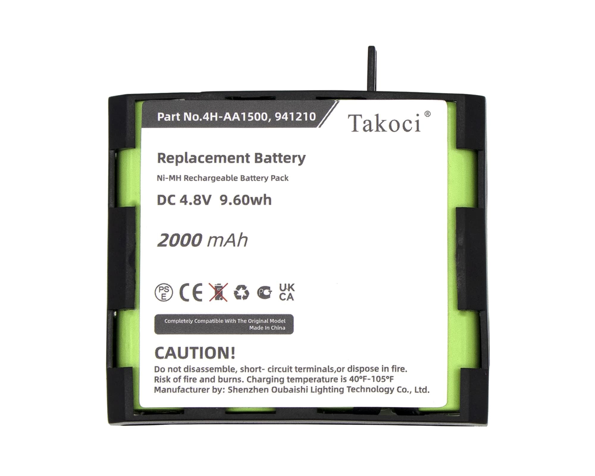 ChoyoqeR 2000mAh/4.8V 4H-AA1500 Replacement Battery Compatible with Sport Elite Elite 2.0 Performance Performance 2.0 and Edge Edge 2.0 Ni-MH