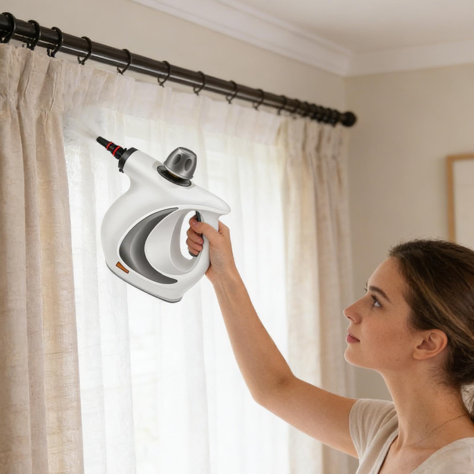Limpiador de Vapor Portátil a Mano,Calentamiento Rápido, Potente y Seguro | Limpiador a Vapor Portátil para Juntas, Suelos, Tapicería, Coches, Ventanas | Para Coches, Cocina, Muebles, Ventanas, Sucied