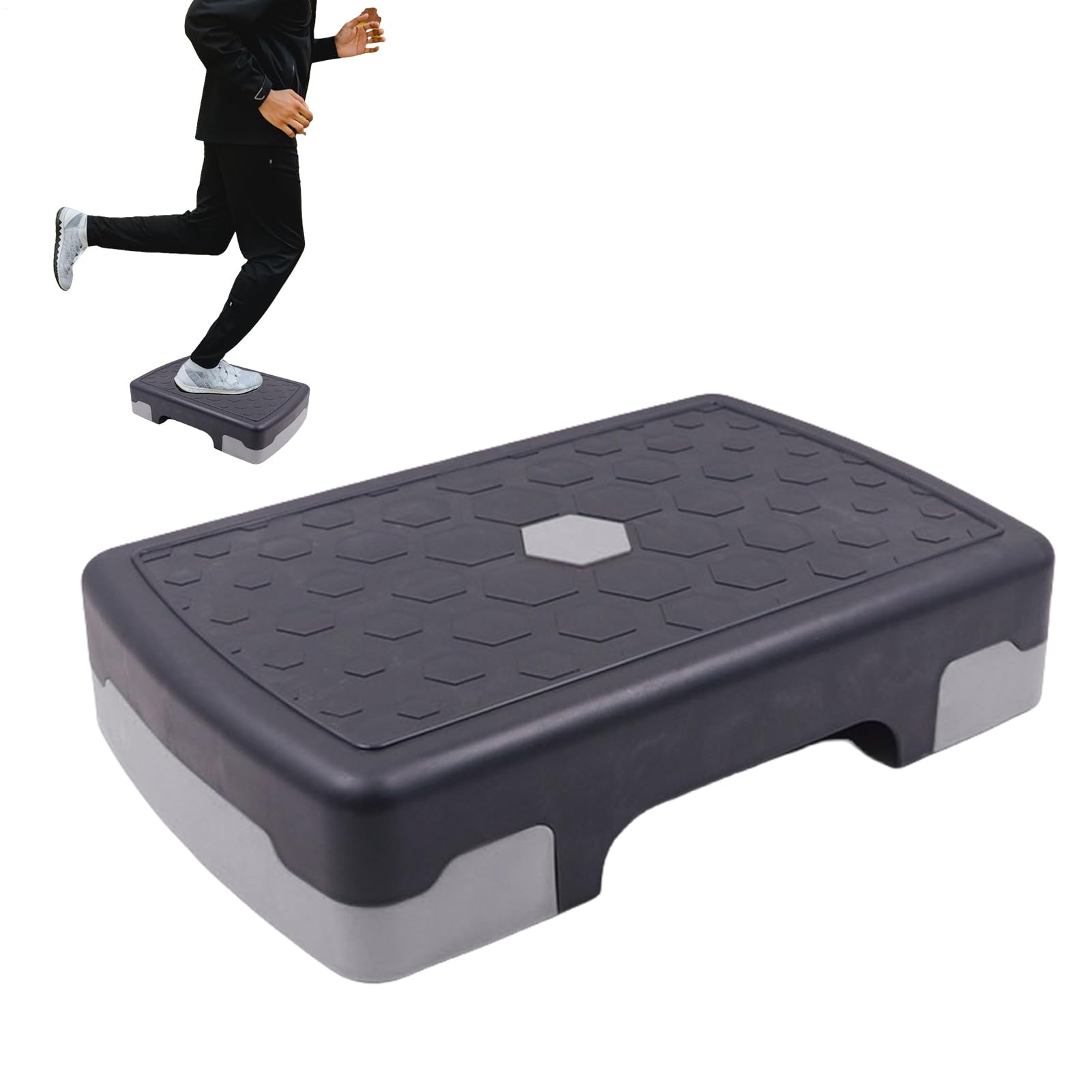 Fitness Step – Esercizio Aerobico per Palestra | Dispositivo per modellare | il corpo per casa, appartamento, palestra, allenamento quotidiano, bambini, adolescenti, adulti, anziani, tutte le età