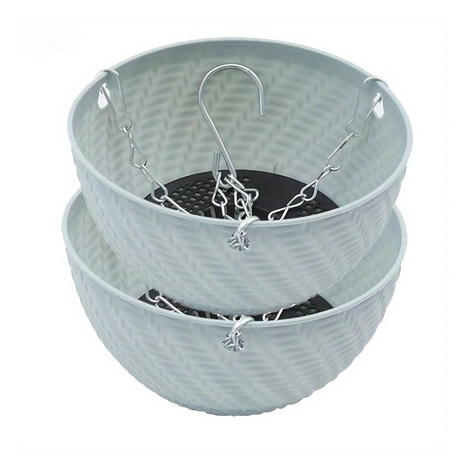 Qjzkwxalmp Blue 2Pcs Hanging Flower Pots