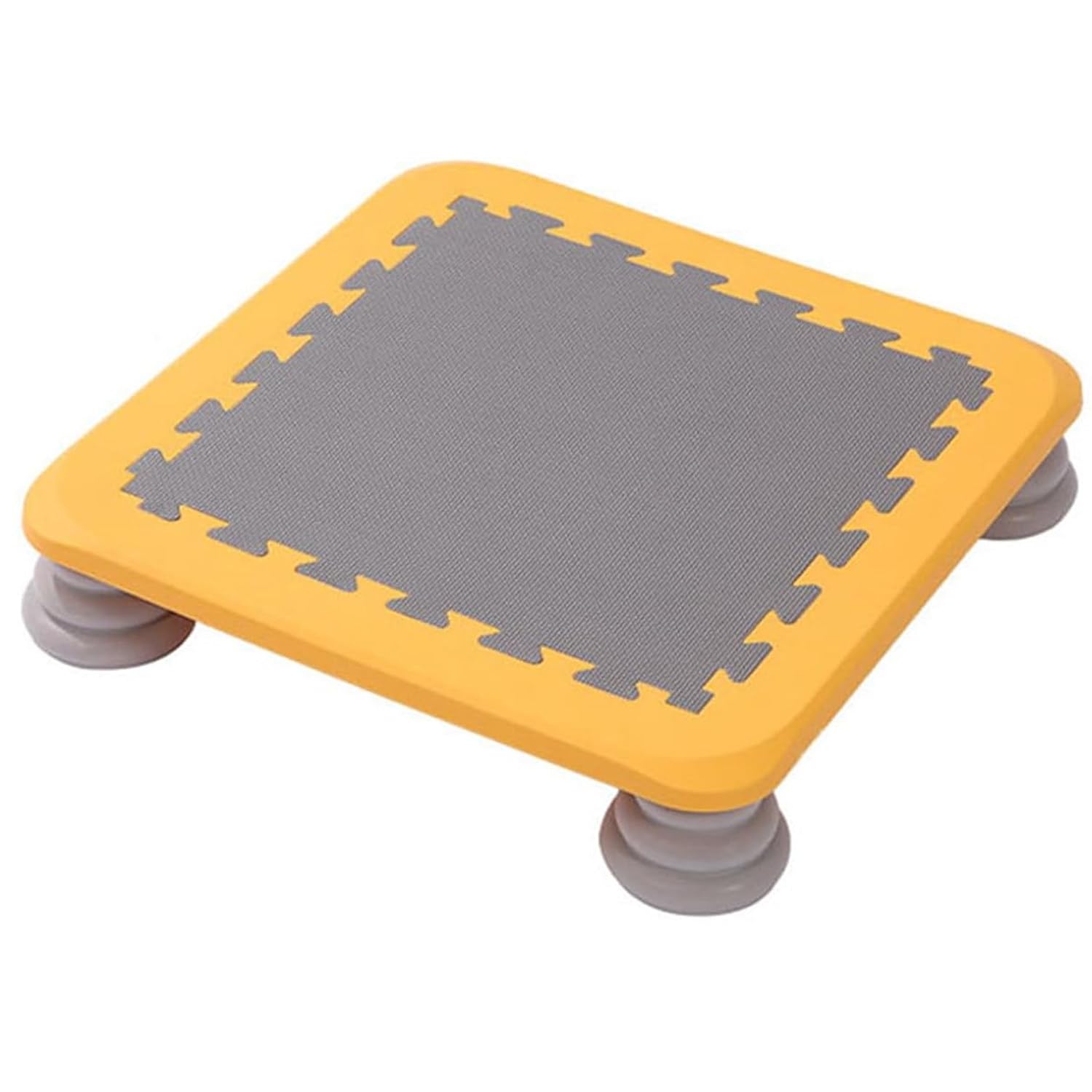 Mini trampolín para niños pequeños – Tabla de rebote cuadrada con base antideslizante, equipo de juego sensorial para autismo, seguro para interiores, fitness para niños, carga máxima de 220 libras