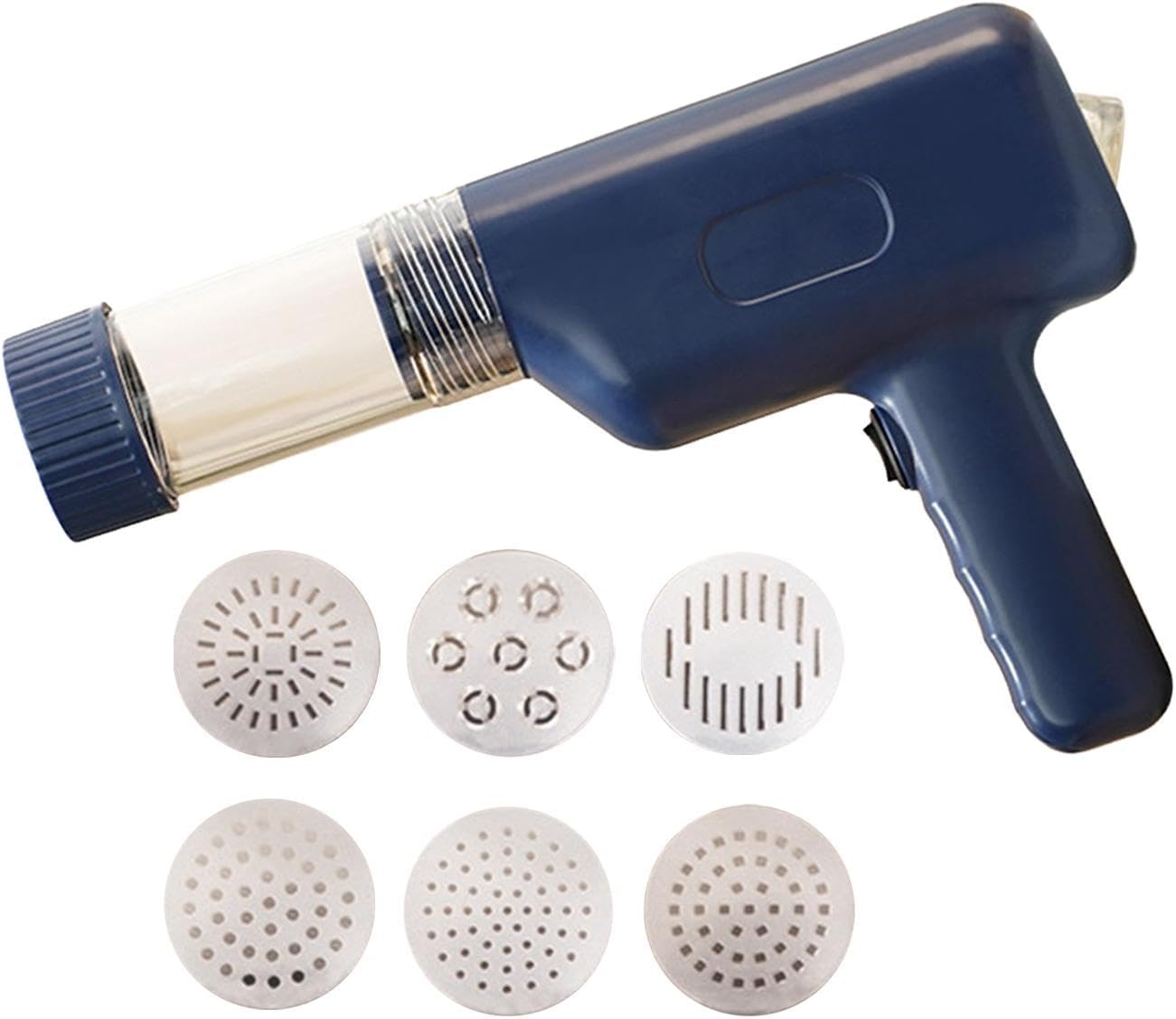 Electric Pasta Maker Handheld Electric Noodle Maker Pasta Making Tool Cordless Automatic Press Construction Suitable for, Blue